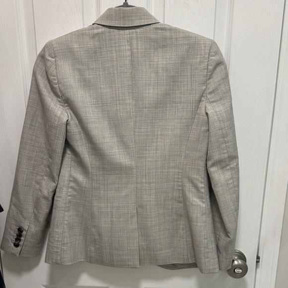 J.Crew Super 120s Wool Gray Blazer | Size 0P | Tailored Work Jacket - Picture 2 of 5